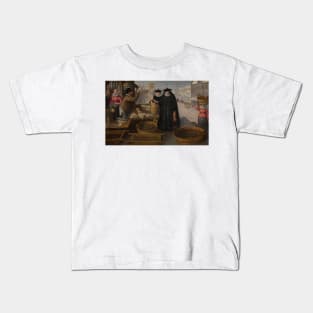 Fish Market by Frederik van Valckenborch Kids T-Shirt